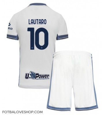 Inter Milan Lautaro Martinez #10 Dětské Venkovní Dres 2024-25 Krátký Rukáv (+ trenýrky)
